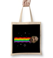 Snoop Dogg Nyan Cat Meme Bez Çanta Uzun Saplı