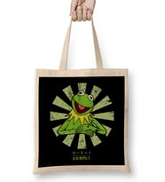 Kermit The Frog Retro Japanese Bez Çanta Uzun Saplı