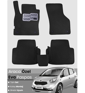 KİA VENGA (2009-2019) Uyumlu EVA Paspas Tam Set–Araca Özel,Kolay Montaj,Su Geçirmez
