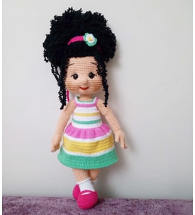 Mutlu Bebek Amigurumi Organik Oyuncak