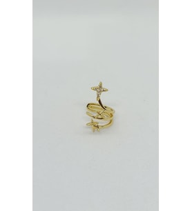 Yıldız Işıltısı Çoklu Earcuff – Altın Gökyüzü