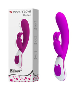 Pretty Love Harlan Çift Motorlu 12 Titreşimli Klitoral Mastürbatör