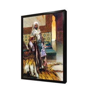 Arap Prens Çerçeveli Mdf Tablo