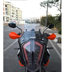 MOTOCAM KTM 1290 Super Adventure Ön Cam 2017-2020 Model 43cm Şeffaf Renkli 4mm