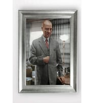 Gümüş Çerçeveli Atatürk Tablo a236