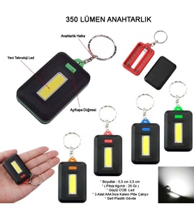 Ortam Aydınlatan 350 Lümen Anahtarlık Wt-377 (Siyah)