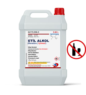 Dolar Kimya Etil Alkol İçilmez (Ethanol, Denatüre) 5.00 Litre