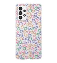Samsung Galaxy A23 Uyumlu Kapak Hello Kitty Tasarımlı Şeffaf Silikon Kılıf