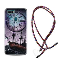 Oppo A5S A15 A16 A54 A55 A73 A74 Kılıf Boyun Asklı Rasta Silikon Time 1749