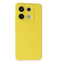 Newface Xiaomi Redmi Note 13 Pro 5G Kılıf Nano içi Kadife Silikon - Sarı