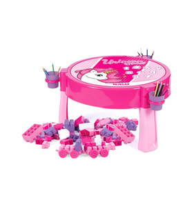 2572 UNICORN 100 PCS BLOKLU AKTIVITE MASASI MONTAJ