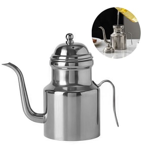 Komple 304 Çelik Silver 310 ml Yağdanlık Sosluk ve Sirkelik cin596by