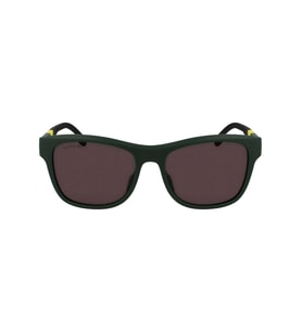 Lacoste Erkek Güneş Gözlüğü - Geometrik Yeşil Kemik Çerçeve Kahverengi Cam UV Filtre L6043S 301