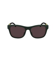Lacoste Erkek Güneş Gözlüğü - Geometrik Yeşil Kemik Çerçeve Kahverengi Cam UV Filtre L6043S 301