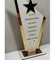 HEDİYELİK PLAKET Voleybol /Basketbol /Futbol Turnuvalarına özel(Kişiye özel İsim yazılı)