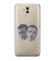 Huawei Mate 20 Lite Uyumlu Fight Club Desenli Şeffaf Telefon Kılıfı