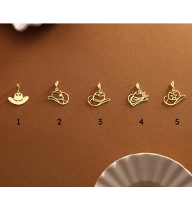 Kişiye Özel 925 Ayar Gümüş Şık İstediğini Seç Kolye Ucu (Gold)