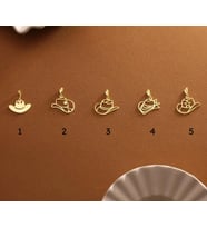 Kişiye Özel 925 Ayar Gümüş Şık İstediğini Seç Kolye Ucu (Gold)