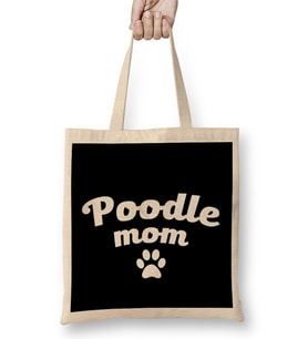 Poodle Mom 01 Bez Çanta Uzun Saplı