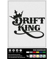 DRIFT KING STICKER 35 x 30 cm