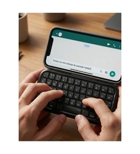USB Şarjlı Kablosuz Mini Bluetooth Klavye Hafif ve Kullanışlı