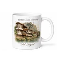 Amasya Tarihi Evler Temalı Baskılı Kupa Bardak Hediye Porselen Mug