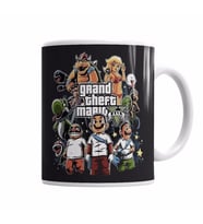 Grand Theft Mario Kupa Bardak Porselen