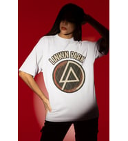 Tasarım Linkin Park Rock Metal Müzik Grubu Baskılı Unisex Oversize Tişört