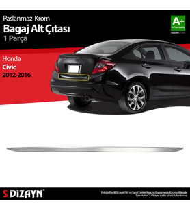 Honda Civic Krom Bagaj Alt Çıta 2012-2016