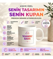 Kişiye özel hediyelik beyaz porselen baskılı kupa bardak