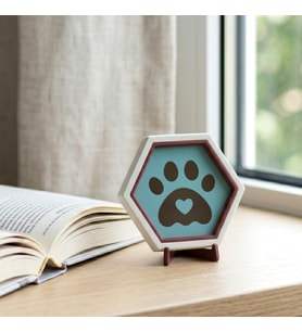 Modern ve Minimal Pati Desenli Dekoratif Aksesuar, Estetik ve Anlamlı Bir Hediye Seçeneği 10x10 cm
