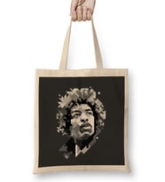 Jimi Hendrix Black And White Bez Çanta Uzun Saplı