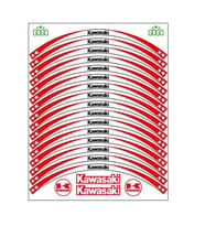 SKM KAWASAKİ UYUMLU KIRMIZI BEYAZ REFLEKTÖRLÜ JANT ŞERİDİ