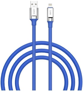 3.4A Lightning Şarj Ve Data Kablosu Mavi Sc-64