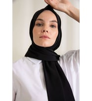 SİYAH Balse Medine İpeği Şal