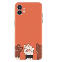 Nothing Phone 1 Kılıf Desenli Silikon Platinium Series Three Hand 1818