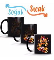 Goku Explosao God Sihirli Kupa Bardak Porselen
