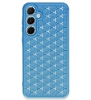 Durukar® Samsung Galaxy A25 5G Kılıf Petek Silikon Kapak - Mavi