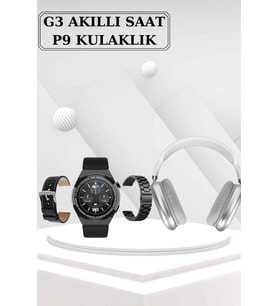 Kulak Üstü Kulaklık Pro9 ve Yeni Nesil Akıllı Saat Android ve İOS Uyumlu ANC Özelliği