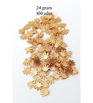 Oya Abiye Bileklik Kolye Pleksi Metalik Plastik Pul Altın Renk 24 gram 300 adet - BNC545