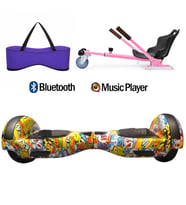 Citymate Elektrikli Kaykay Hoverboard Akıllı Denge 6.5 Inch + HoverKart + Çanta EXTREM PAKET D025