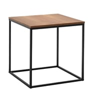 Adore Mobilya Profile Köşe Sehpa - Koyu Ceviz (Oslo Ceviz) 50x52x50 cm (GxYxD)