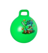 ZıpZıp Eğlenceli Zıplama Topu 45 Cm Çocuk Boyu Zıp Zıp Çocuk pilates Topu yeşil