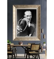 Gümüş Çerçeveli Atatürk Tablo za190