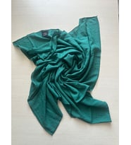 Moda Kaşmir Safir Pamuklu Şal (Yeşil)