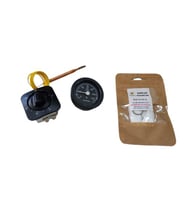 Termostat ve Termometre Çay Kazanı Termostatı Çay Ocağı termometresi komple set +1 Paket 5 Adet Musluk bezi Safir Çay Kazanları