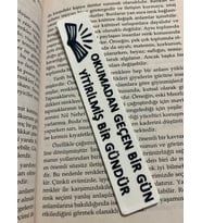 Motivasyon Mesajlı Şık Kitap Ayracı - Okurlara Özel - Kitap Okuma Hevesini Arttıran Ayraç - 3D Baskı (14x2.5cm)