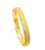 Altın Kaplama Çizgili Bilezik 0.8 cm BLZ-3051 (Altın / Dore)