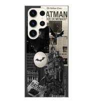 Samsung Galaxy S23 ULTRA Uyumlu Batman Kolaj Tasarımlı Şeffaf Telefon Kılıfı