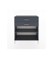 Arges Şifonyer Tek Raflı 2 Çekmeceli 88x30x96 Antrasit-Antrasit